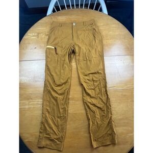 REI Co-op Savanna Trails Hiking Pants Mens 32x32 Brown Ochre Nylon Stretch